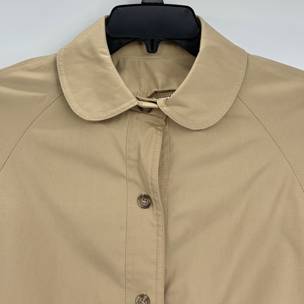 Drizzle Inc Neiman-Marcus Vintage Union Made Womens Trench Long Coat Tan Large? - Picture 10 of 12